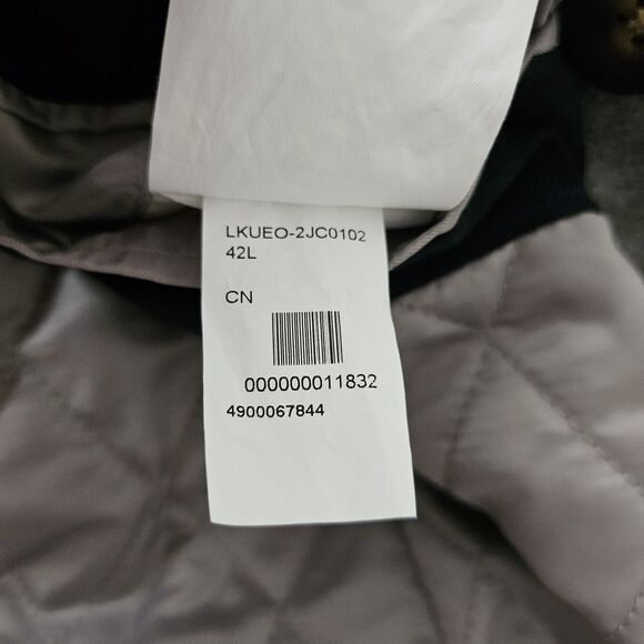 Lauren Ralph Lauren Peacoat Mens 42 Long Gray Double-Breasted Wool Jacket 42L - Picture 5 of 13